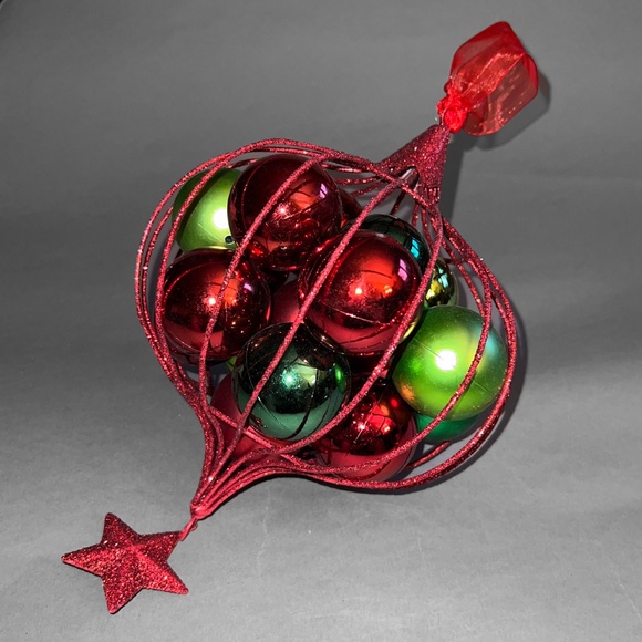 Pier 1 Oversized Christmas Ornament Cage Decoration - Picture 5 of 7